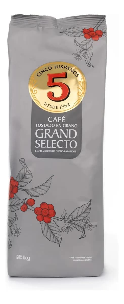 Café en Grano Grand Selecto 5 Hispanos 1 kg