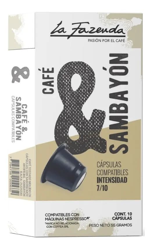 Cápsulas Compatibles Con Nespresso Sambayón La Fazenda