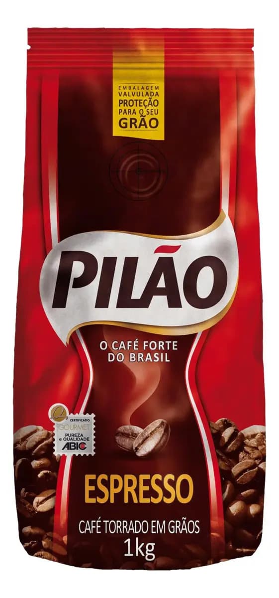 Café en Grano Espresso Pilão Gourmet Bolsa 1kg