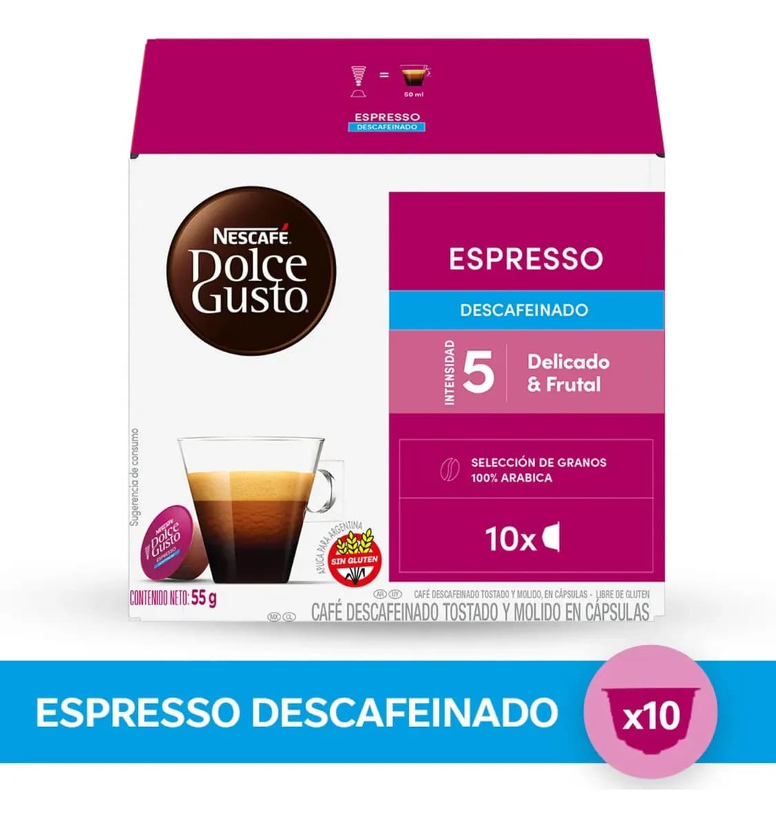 Nescafé Dolce Gusto Espresso Descafeinado 10 Cápsulas