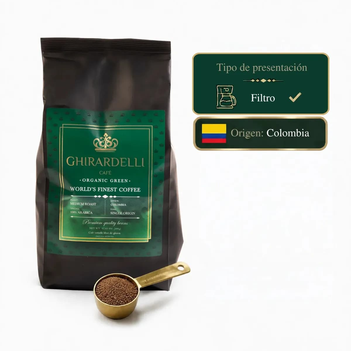 Café Colombia Molido Especialidad Puntaje SCA 85