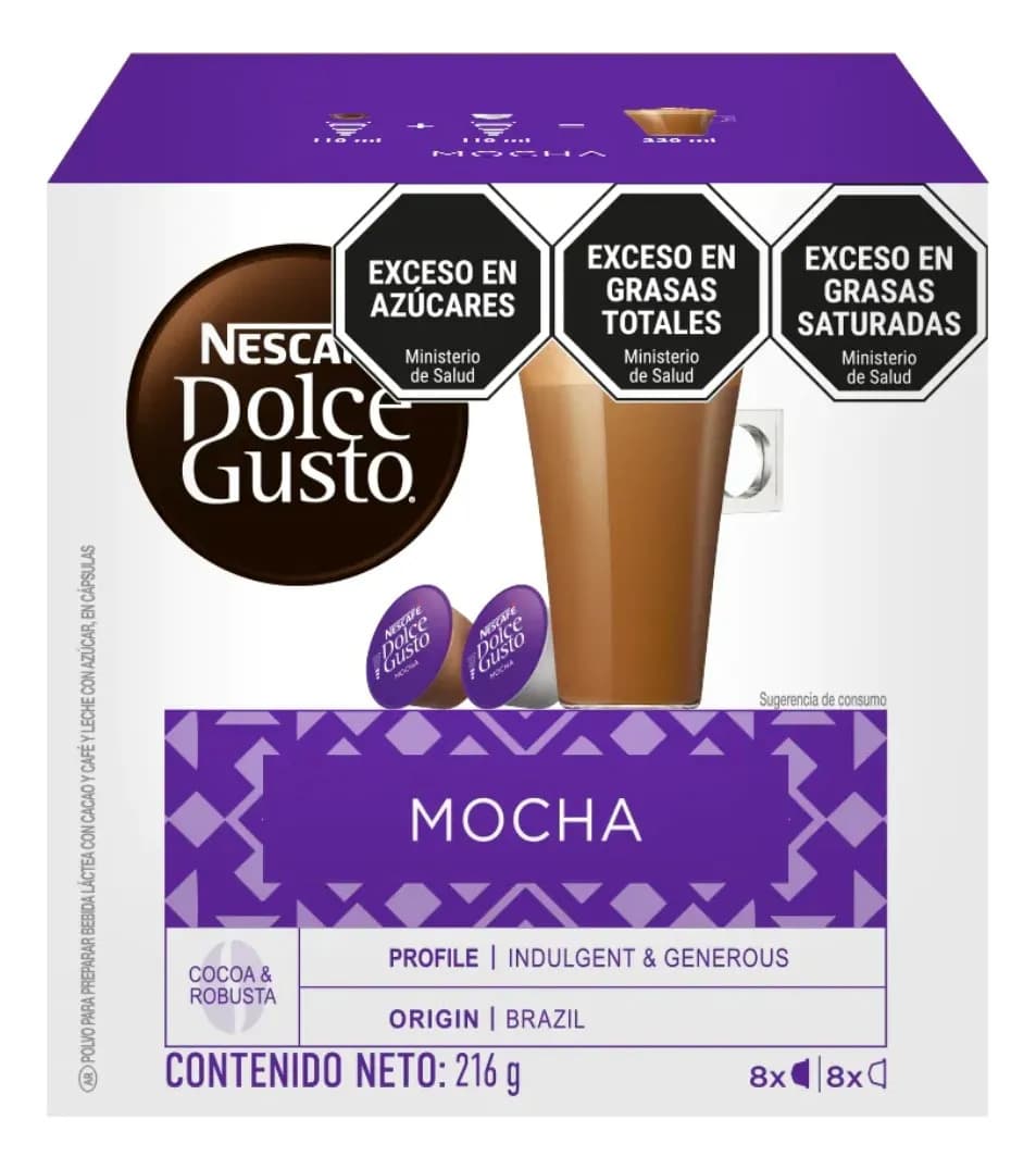Capsulas X10 Unidades Nescafé Dolce Gusto Mocha