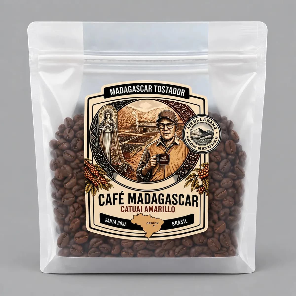Café De Especialidad Catuaí Amarillo Brasil Grano 250 Gr
